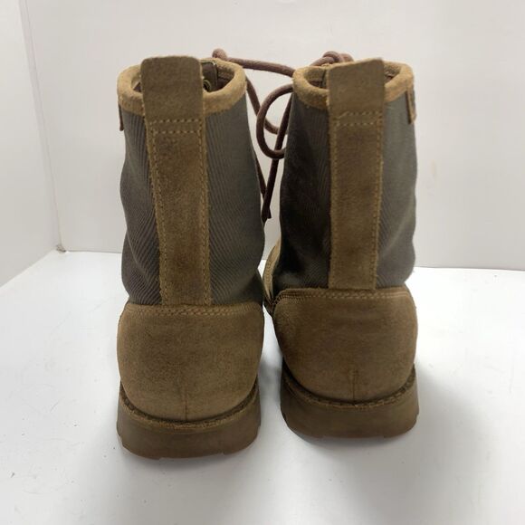 Ugg Montgomery Nubuck Leather Canvas Combat Mens Boots Size 8.5 - Picture 8 of 16
